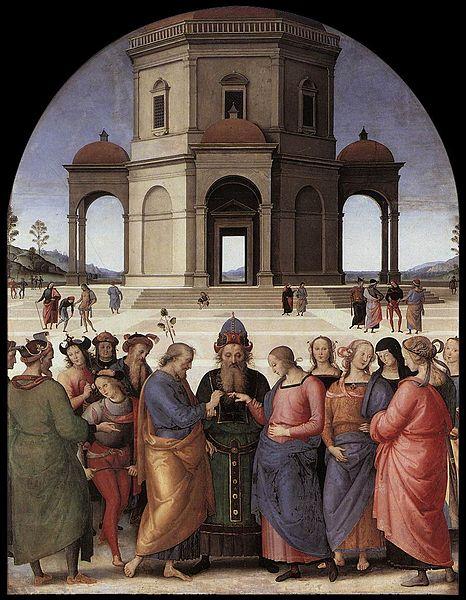 Pietro Perugino Marriage of the Virgin oil painting image
